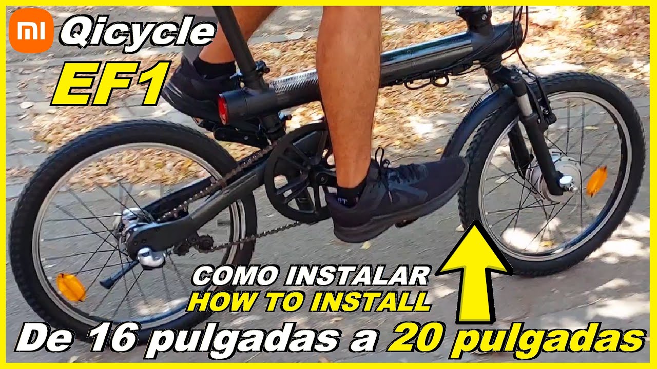 🚲Como Convertir a 20 Pulgadas una Bici Xiaomi Qicycle de 16 Pulgadas y añadirle Suspensión Delantera