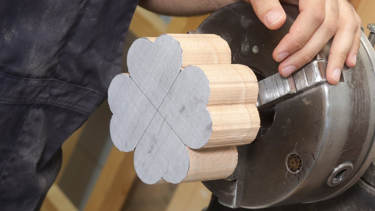 Wood Turning - Carve a Simple Flower Bowl