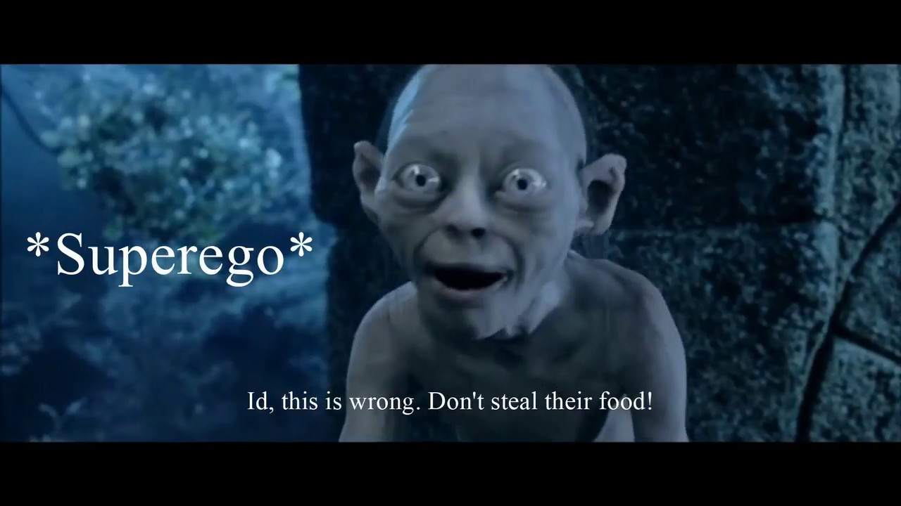 Gollum's Id, Ego, and Superego
