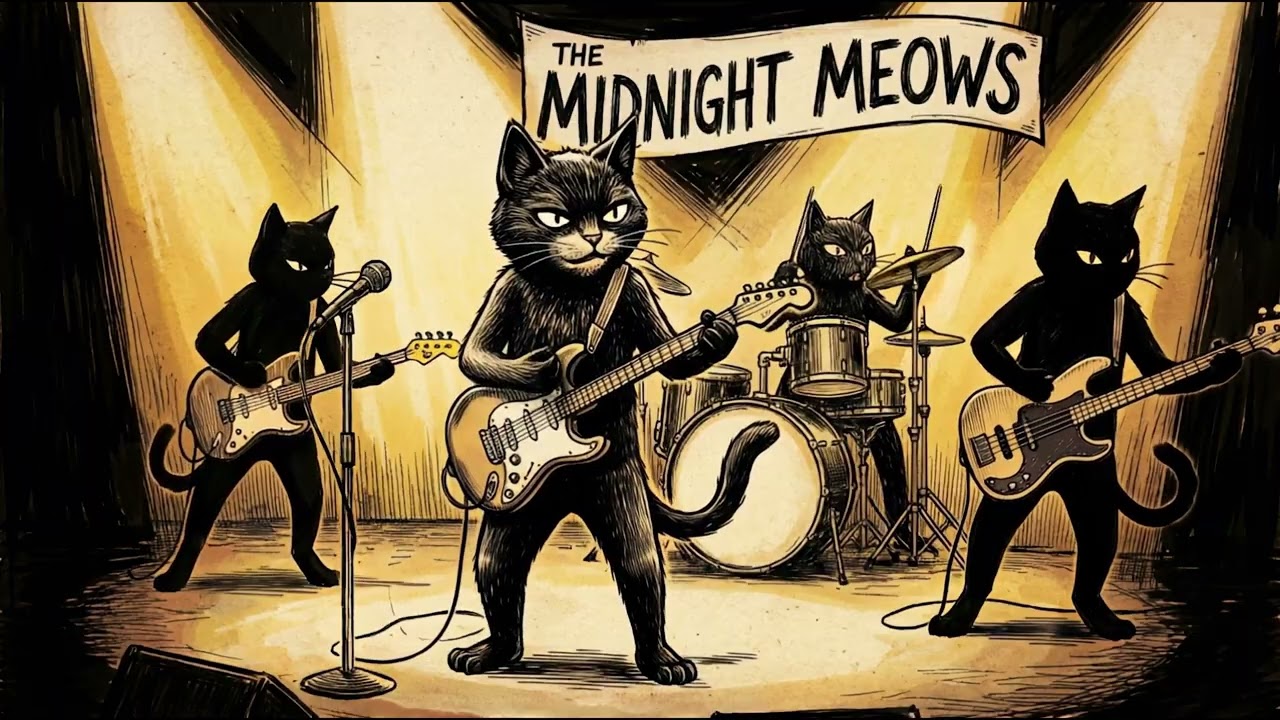 Black Cats Groove Tonight: Deep Bass Jazz for Stylish Focus