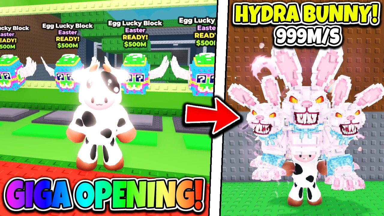 OTWORZYŁEM 100 NOWYCH EASTER LUCKY BLOCK I ZDOBYŁEM... W STEAL A BRAINROT! Roblox