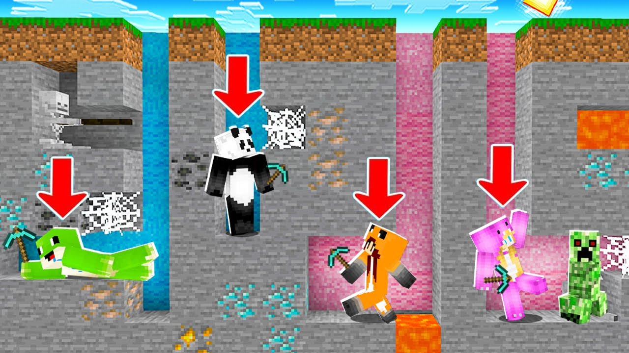 KTO WYKOPIE WIĘCEJ DIAMENTÓW WYGRYWA w Minecraft!