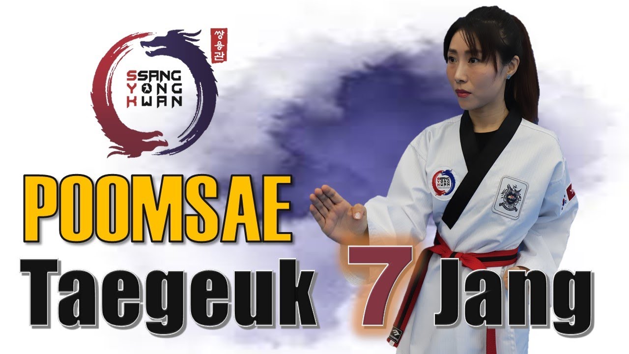 Taekwondo Poomsae 7 ( Taegeuk 7 Jang ) Step by Step