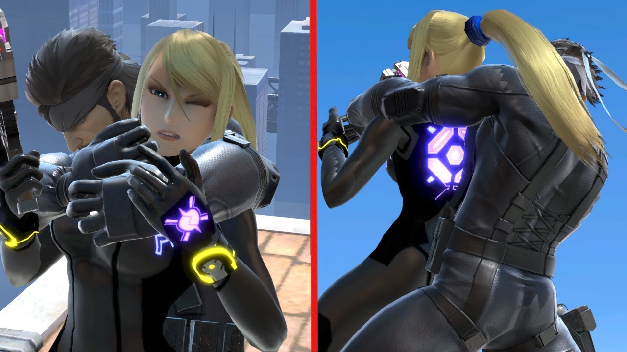 Zero Suit Samus defeated! Snake Vs Zero Suit Samus (Super Smash Bros Ultimate)