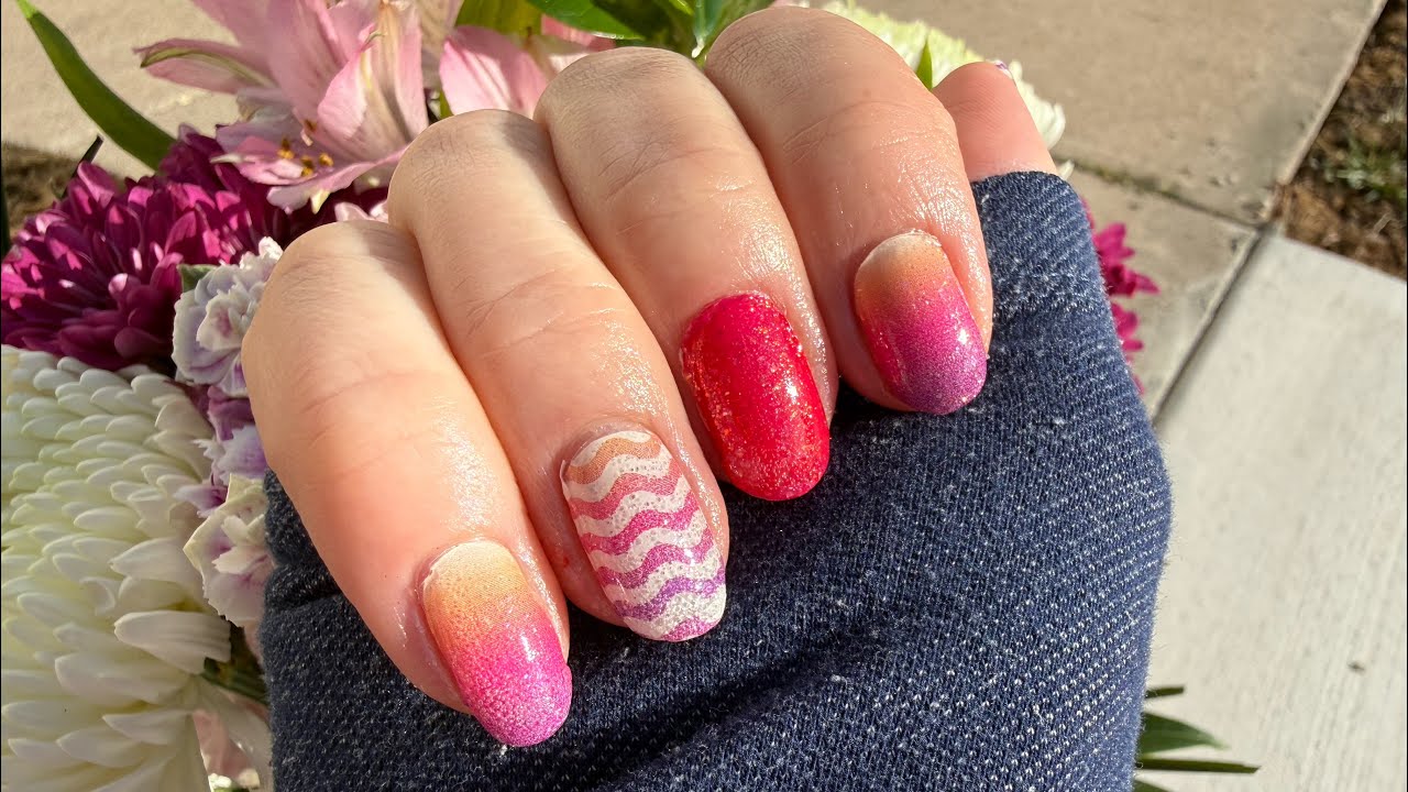 Sipping Sunshine Mixed Mani