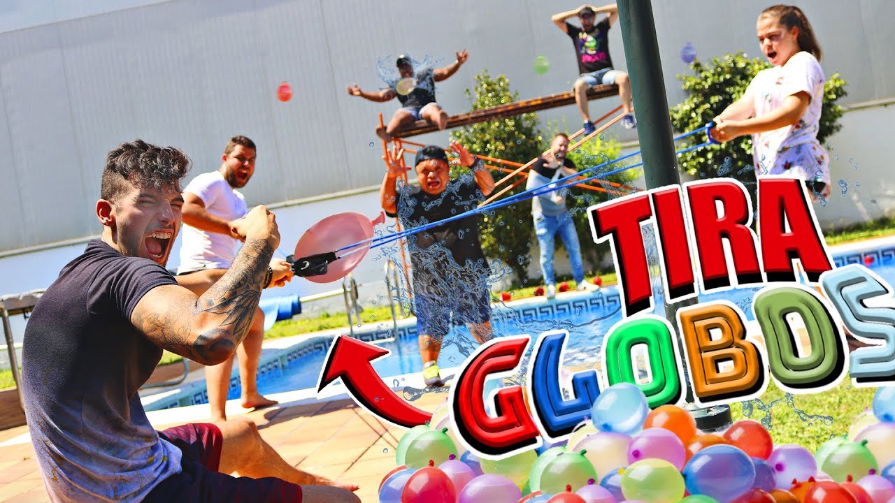 CREAMOS UNA CATAPULTA GIGANTE DE GLOBOS DE AGUA EN LA PISCINA! *SE HACE DAÑO* FIXFIVE