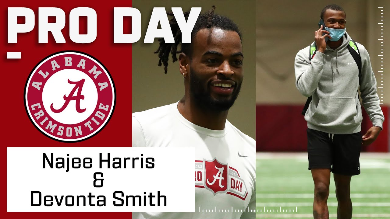Najee Harris & Devonta Smith Highlights from Alabama Pro Day!
