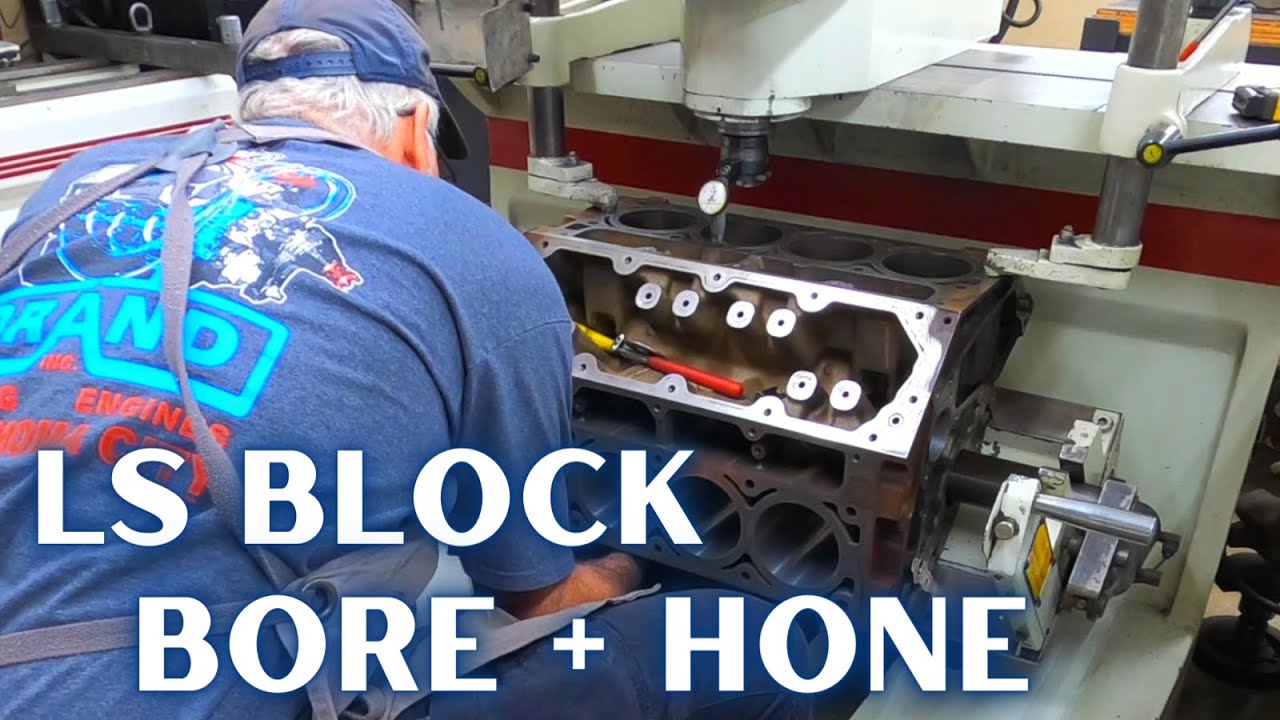 Engine Bore and Hone on an LS Block | Brand Racing Engines