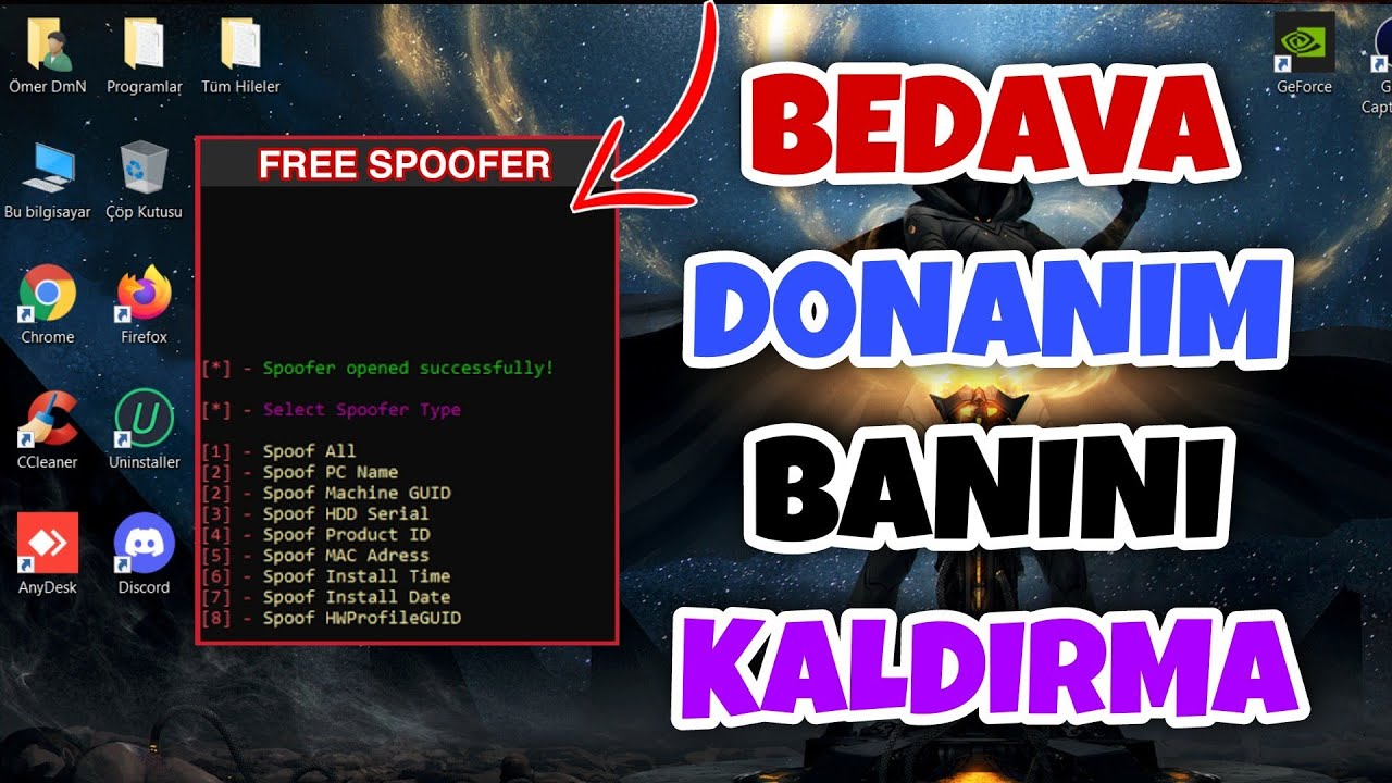 Tüm Oyunlara Bedava Hwid Donanım Banı Kaldırma