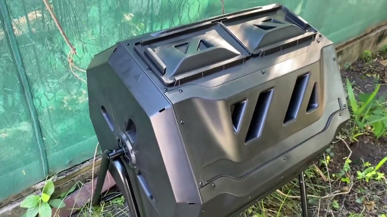 Maze 160L Roto compost tumbler from Bunnings, assembly and review.