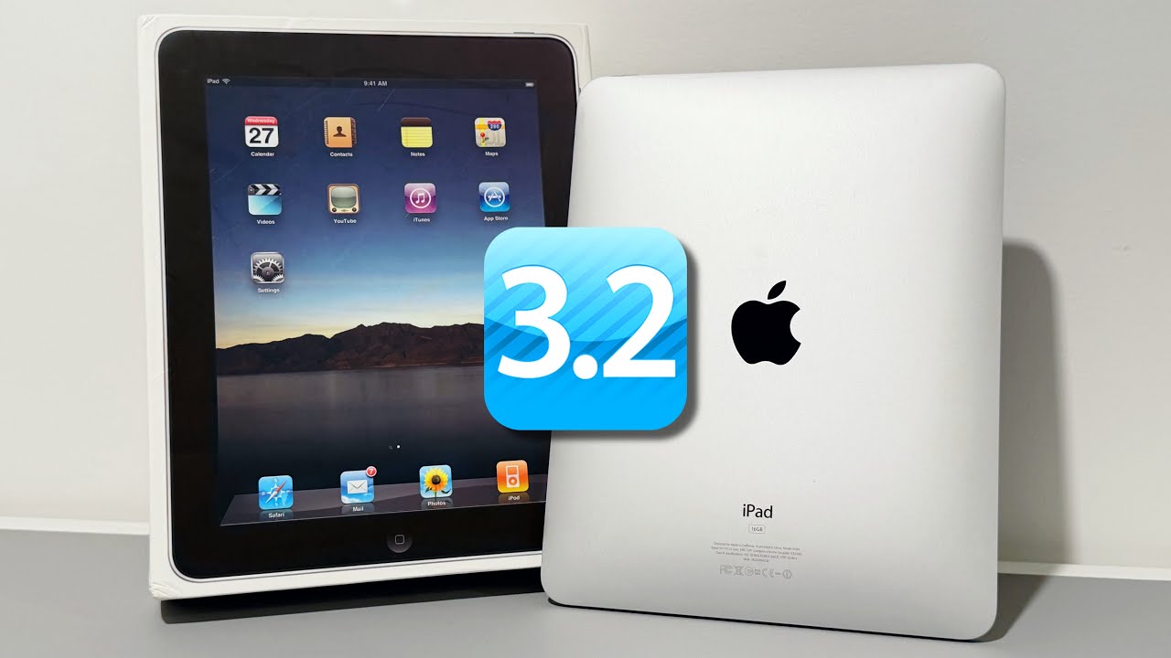 The Original iPad Running Its FIRST Software - iPhone OS 3.2