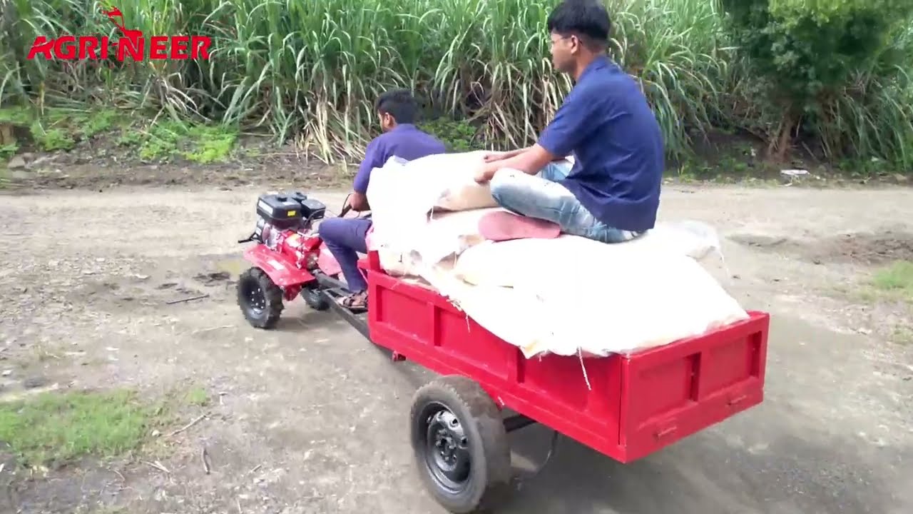 7 HP Power Weeder With Trolly l Tiller Trolly | BEST TROLLY | 800 KG Power Weeder TROLLY