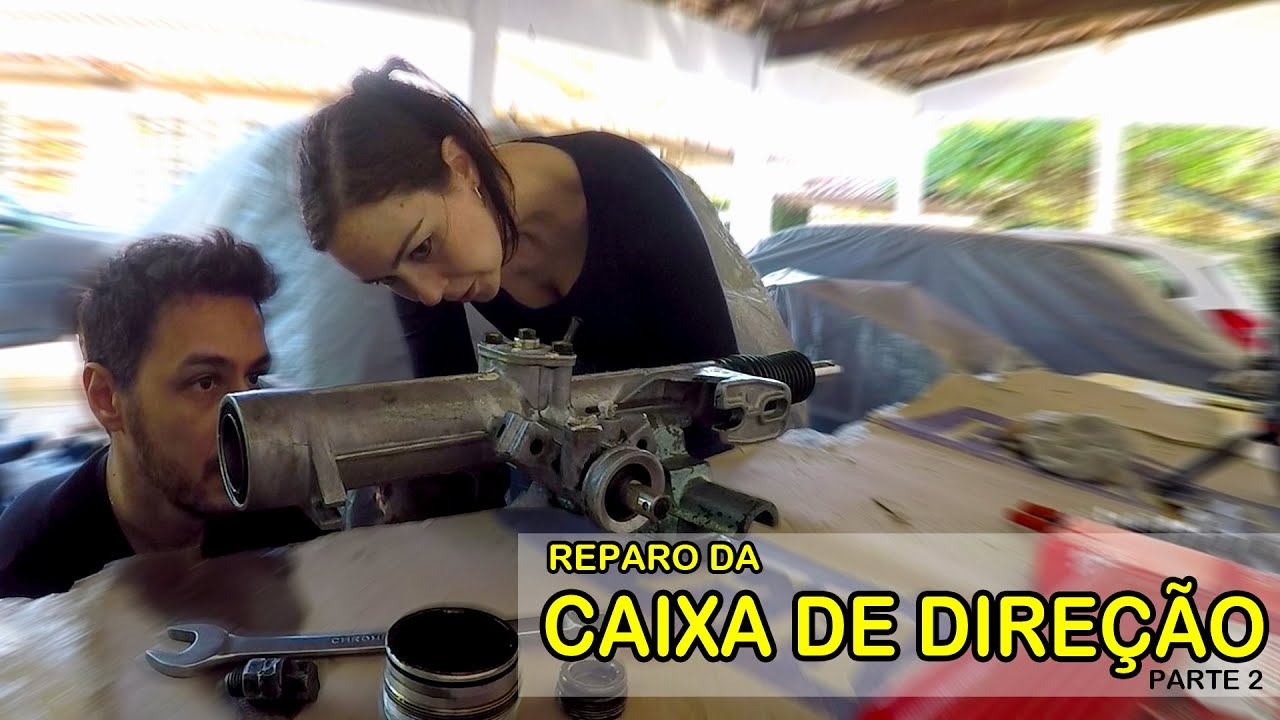 TROCANDO REPARO DA CAIXA DE DIREÇÃO DO GOL EM CASA!!!🙌🏻🔥 Ft. @Paula Mascari​