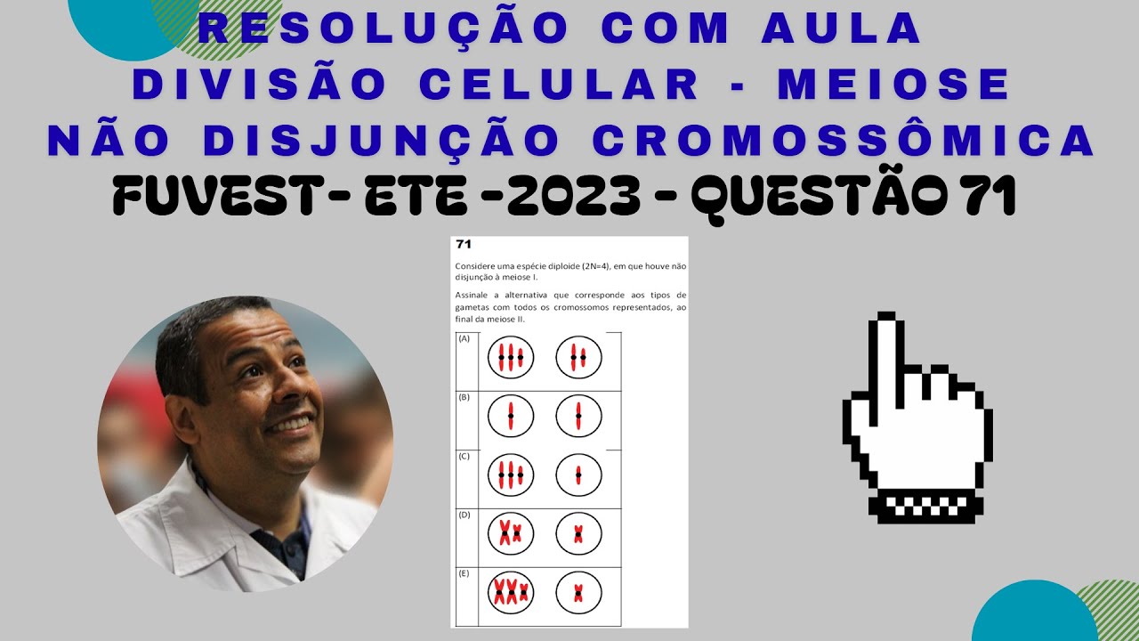 FUVEST ETE 2023_Q.71_Considere uma espécie diploide (2N = 4), em que houve não disjunção à meiose l.