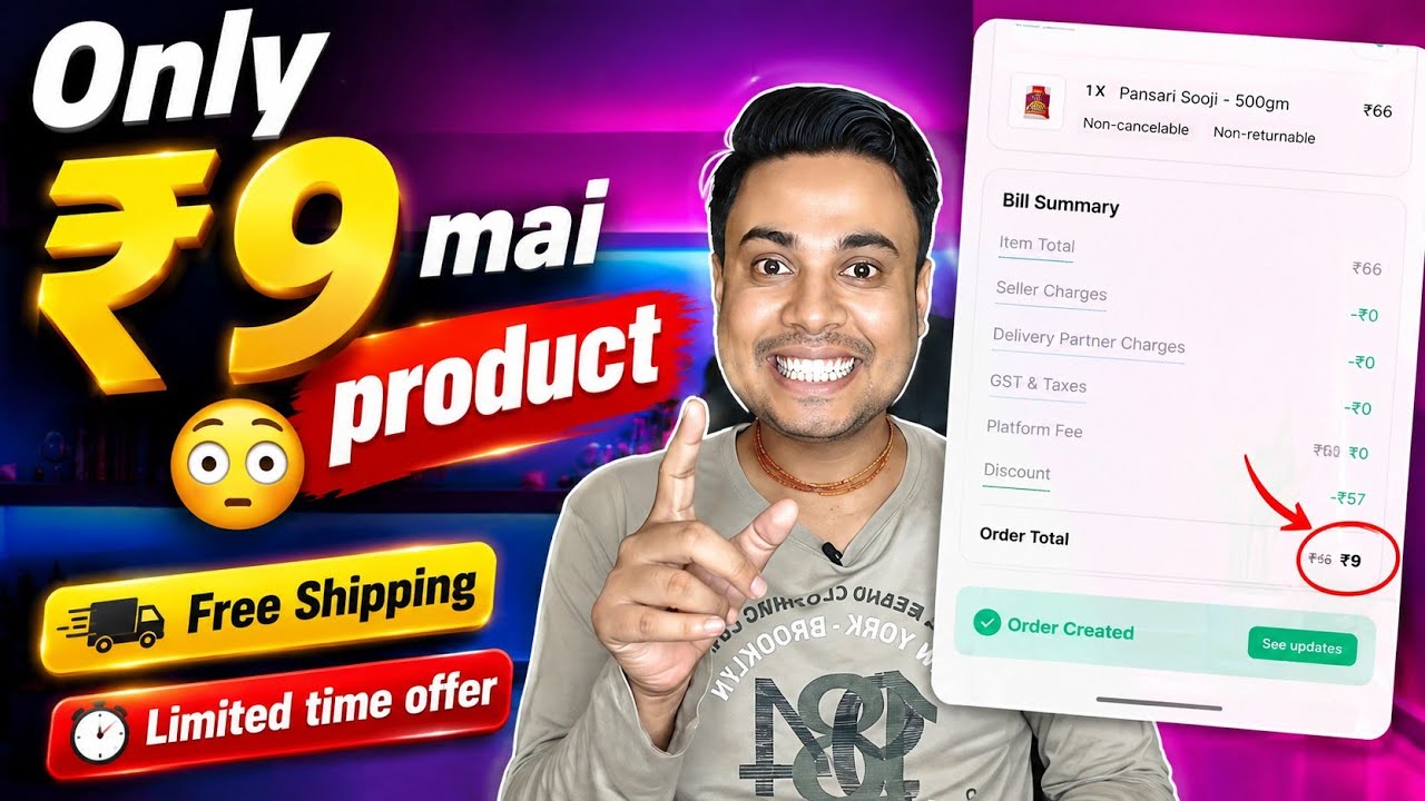 Got this product for only ₹9 😳 || Today's new offer || New shopping offer today || Earning swift ||