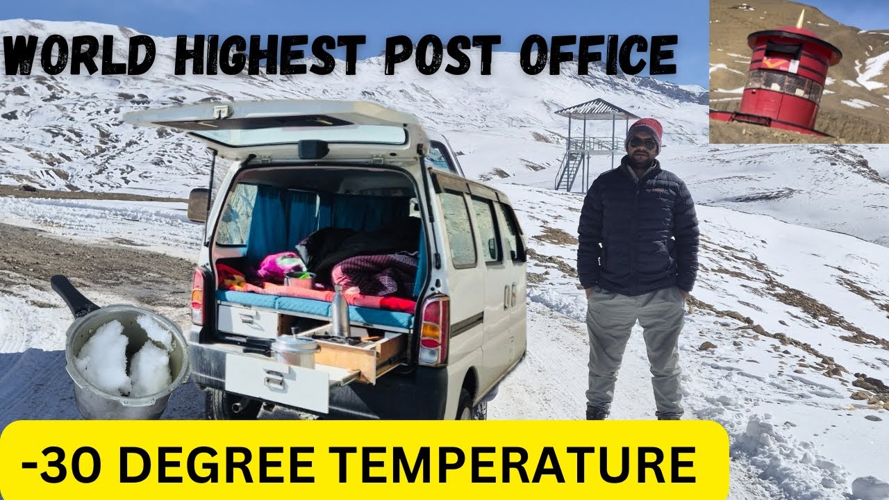 EP-6 HEAVY SNOW IN HIKKIM KAZA | बर्फ़ को पिघला कर पानी पिया | WORLD HIGHEST POST OFFICE IN HIKKIM |