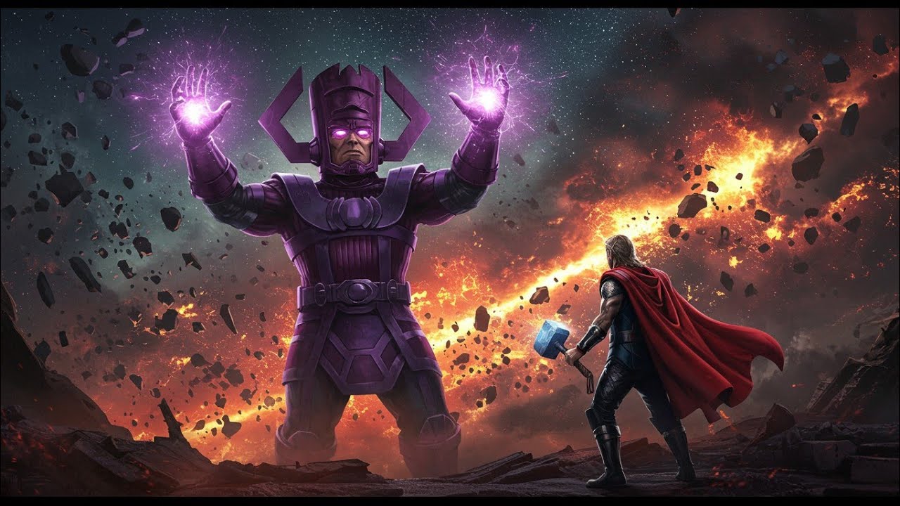 Rune King Thor vs Galactus – The Devourer Meets the Rune King | Epic Marvel Battle