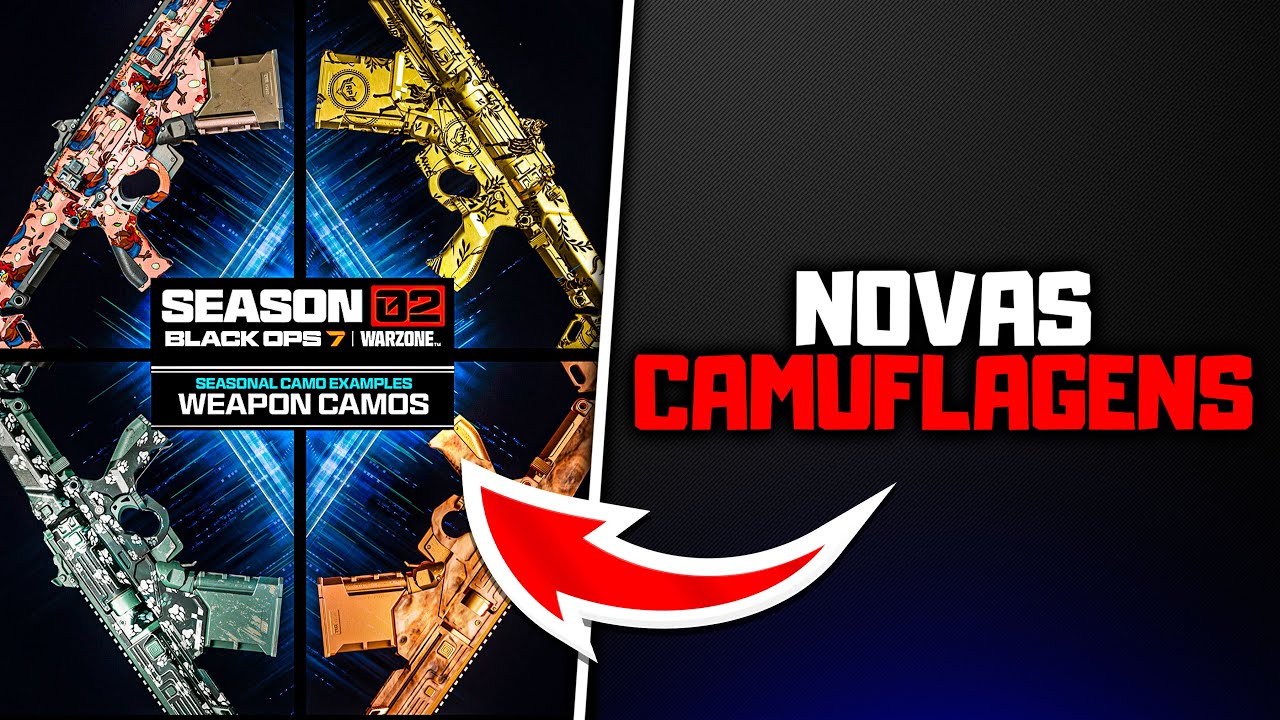 MAIS de 50 NOVAS CAMOS no BLACK OPS 7 e WARZONE na SEASON 2!