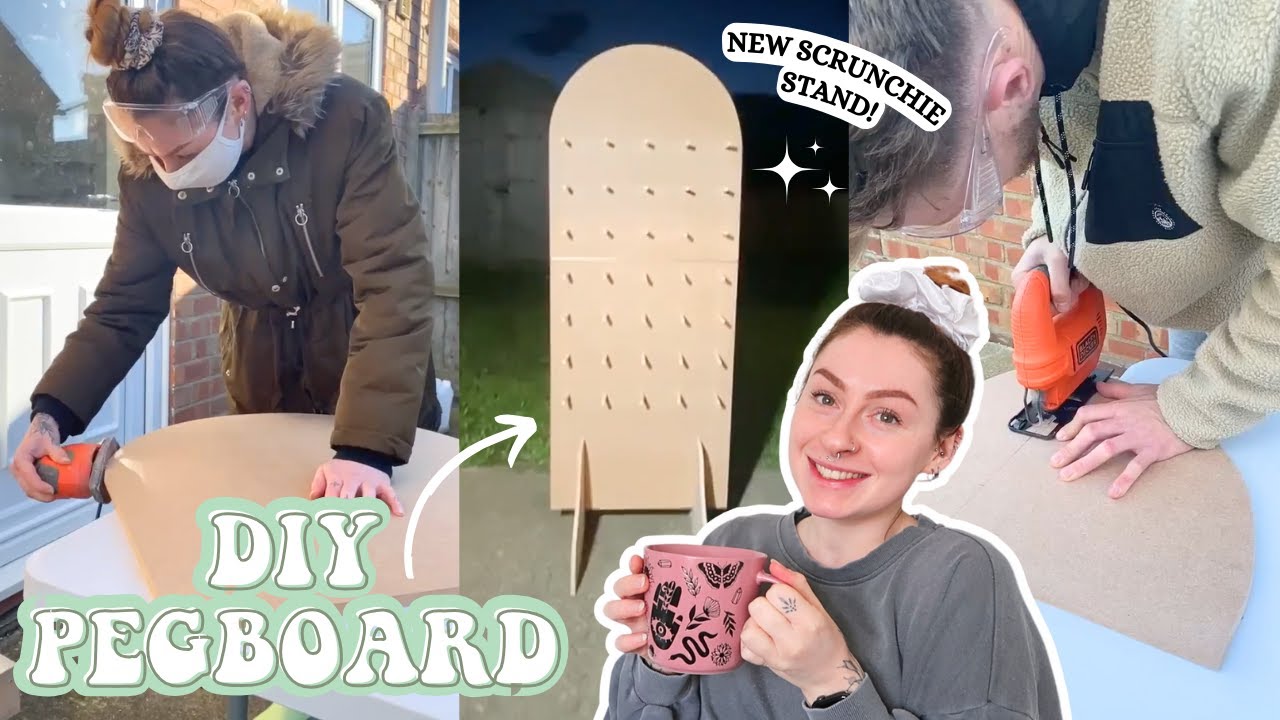 MAKING A DIY FREESTANDING PEGBOARD DISPLAY!? | Fauna Rose ☆