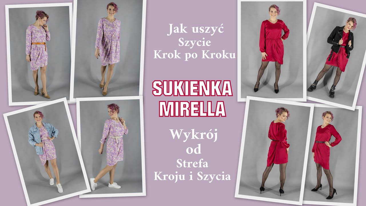 Jak uszyć Sukienkę Mirella - Krok po kroku - Strefa Kroju i Szycia