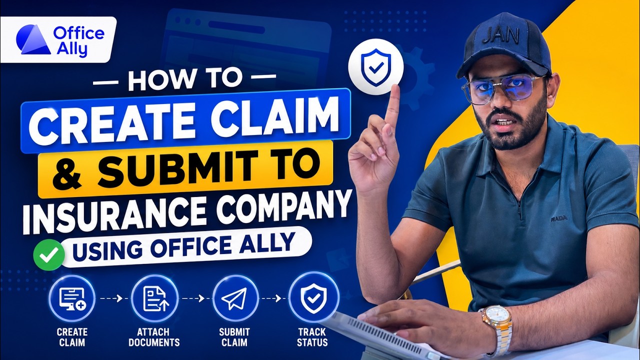 Office Ally Tutorial How to Create & Submit Claims Electronically | Medical Billing Training in Urdu