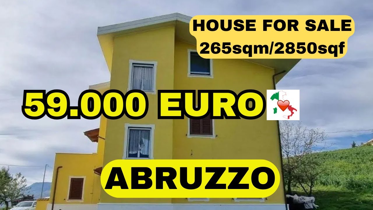 Penne (ABRUZZO) Semi Detached, 3 Apartments 59K [Countryside + Land] BARGAIN, Nature Lovers