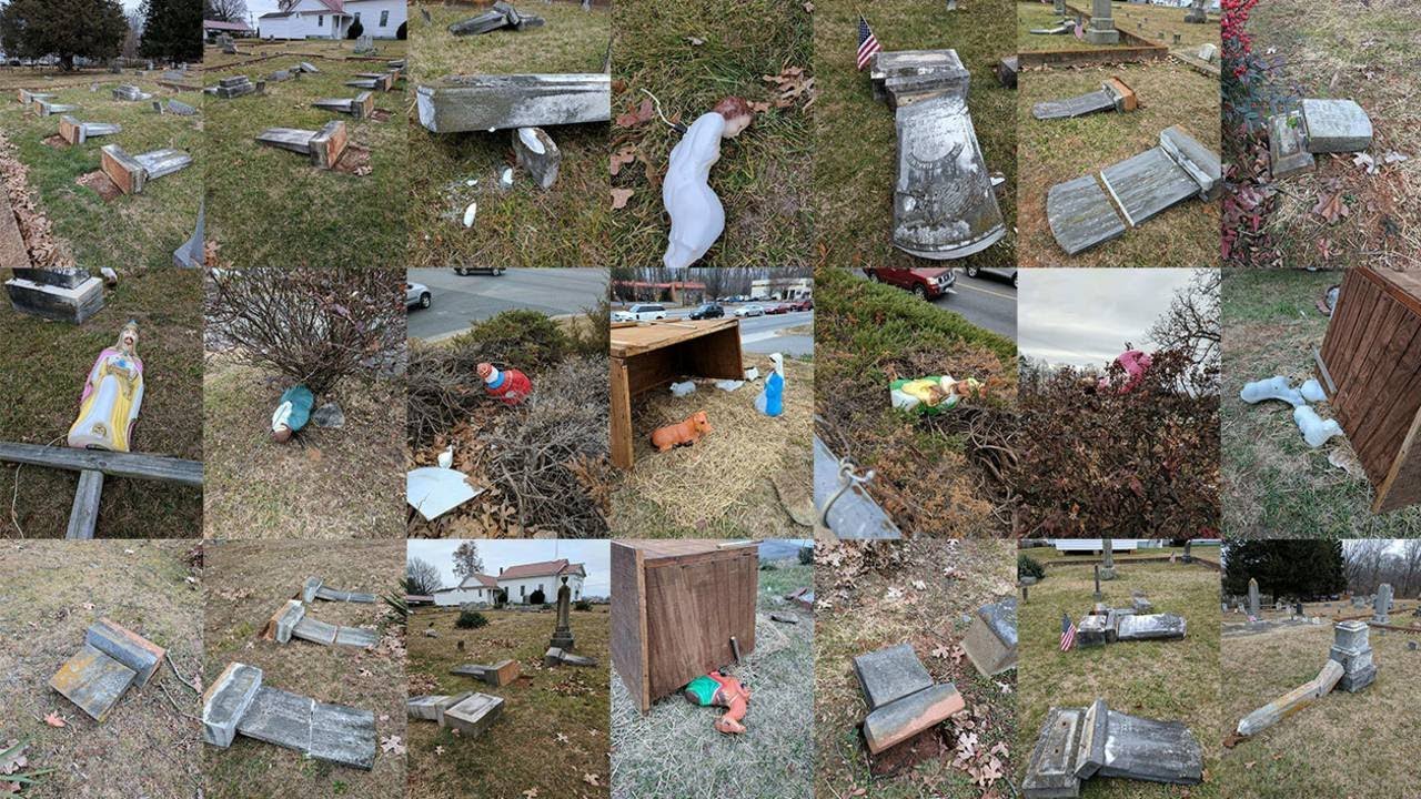 Bedford County church's nativity and cemetery vandalized