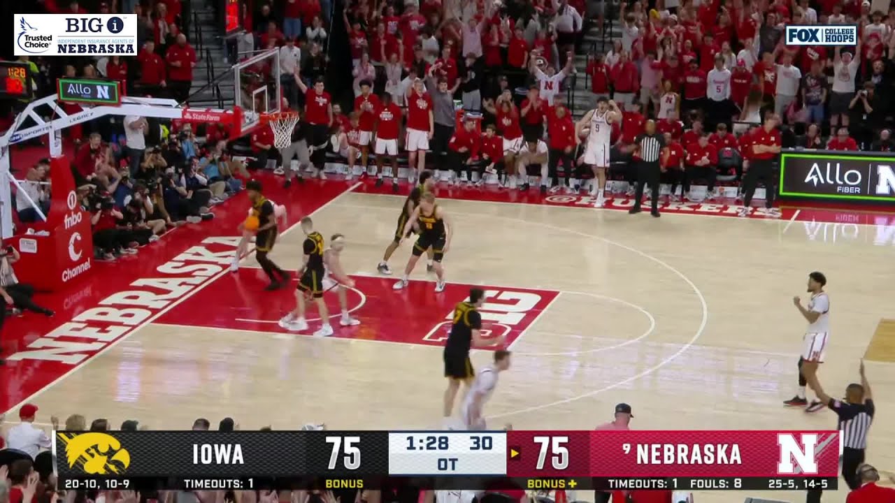 Nebraska Cornhuskers Highlights against the Iowa Hawkeyes