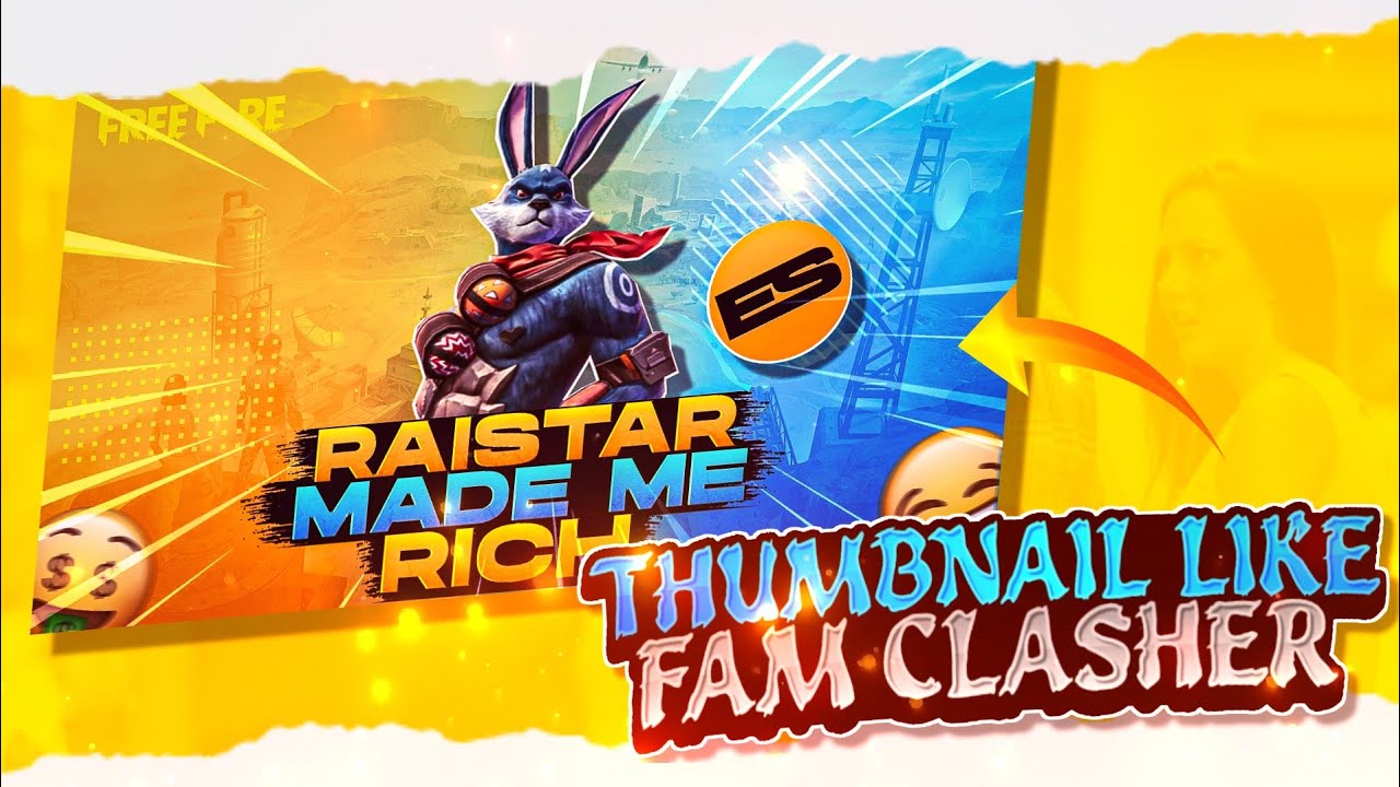 How To Make Thumbnail Like Fam Clashers | Editz Subho