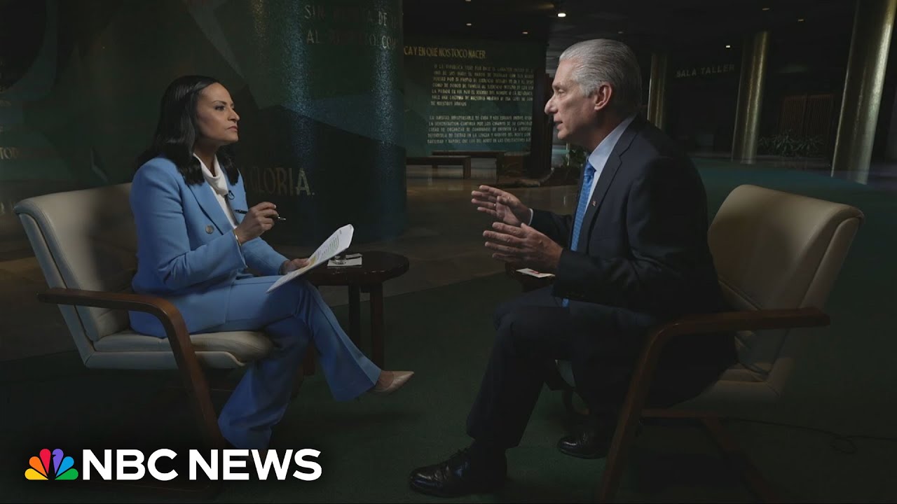 Cuban leader does not commit to releasing political prisoners amid U.S. demands