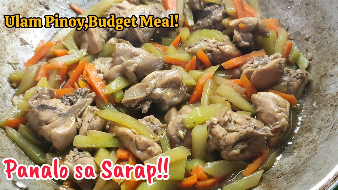 Stir Fry Chicken with Sayote and Carrot | Ulam Ideas 