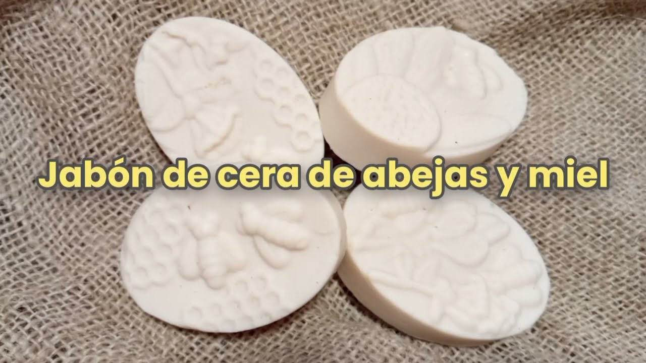 🐝Jabón de cera de abejas y miel 🐝