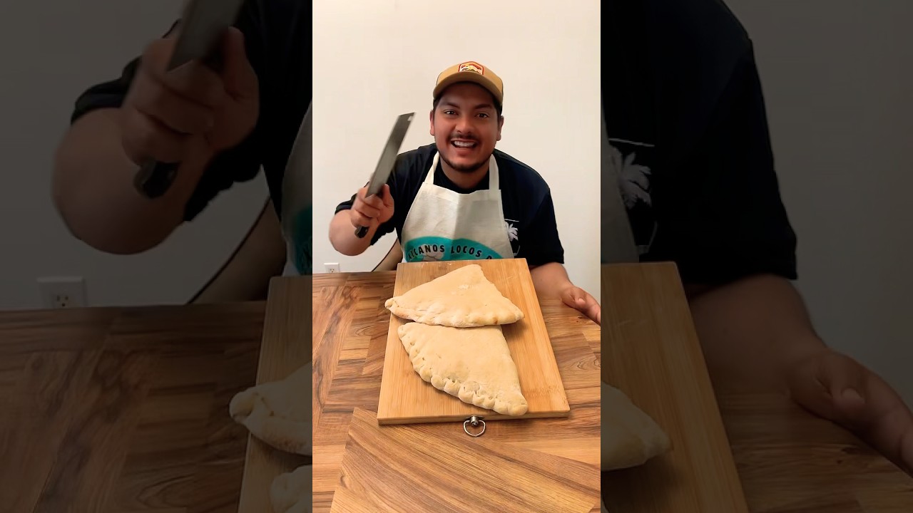 Calz&oacute;n (calzone) #viralshort #pizza #queso #receta #cocina #food