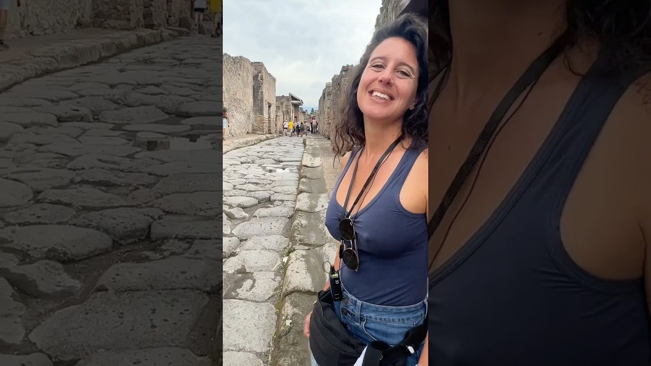 POMPEI! The Most Famous Italian Roman Town at the Base of Mount Vesuvius #pompei #shorts