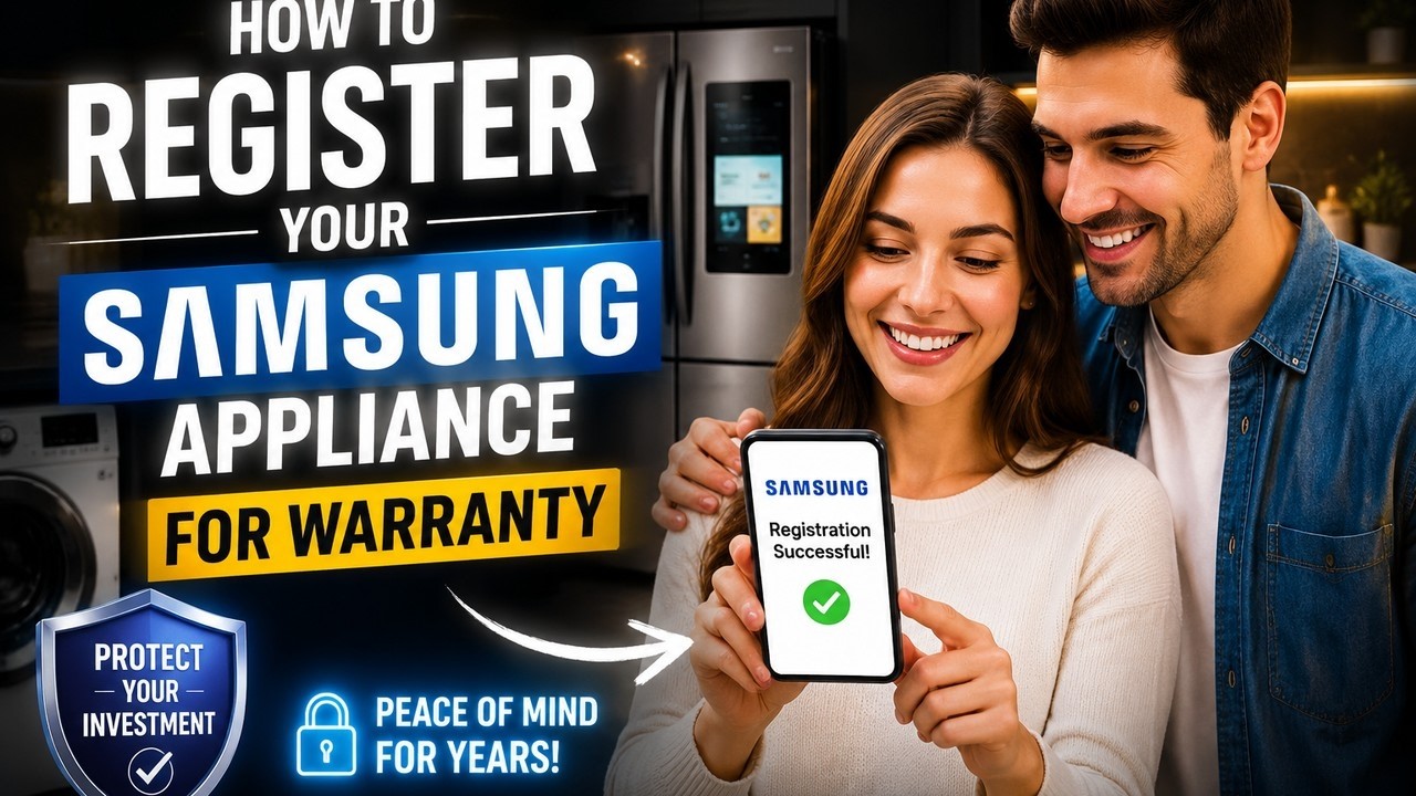 How to register your Samsung appliance for warranty