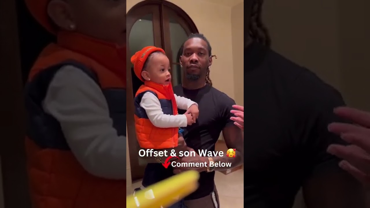 Offset And His Son Wave Celebrating Thanksgiving! 🥰&hearts;️