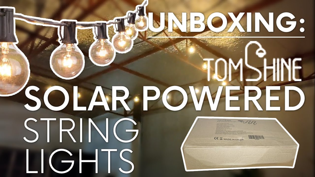 Tomshine Solar Powered String Lights | Unboxing and Demo