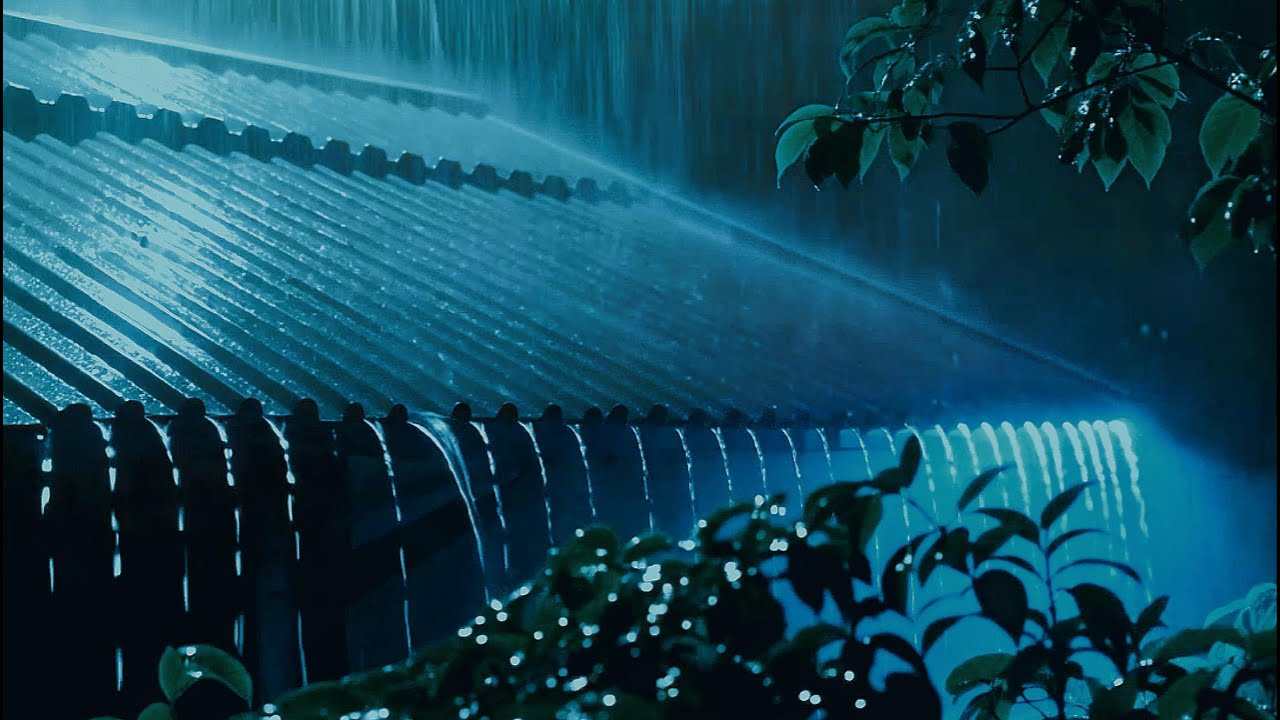 Heavy Rain on Metal Roof at Night | Deep Sleep & Relaxing Sounds