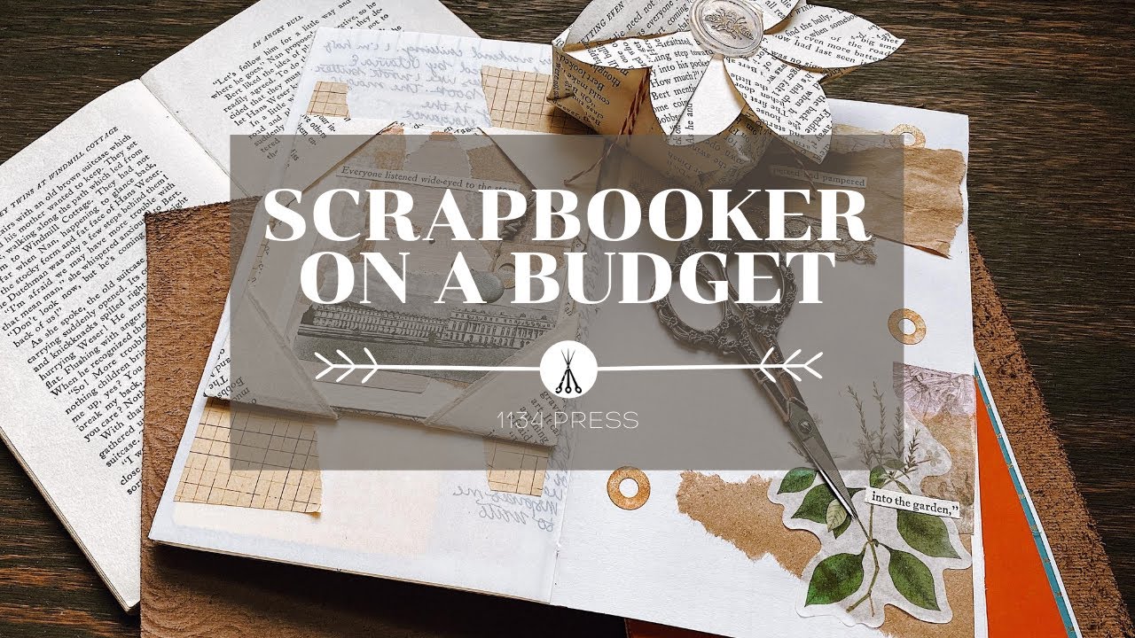 DIY Scrapbooking on a BUDGET | Eco Friendly Paper Crafts |1134 Press