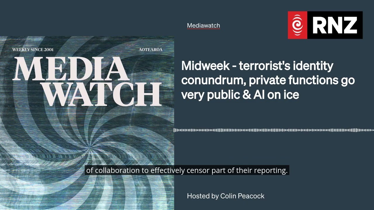 Midweek - terrorist's identity conundrum, private functions go very public & AI on ice | Mediawatch