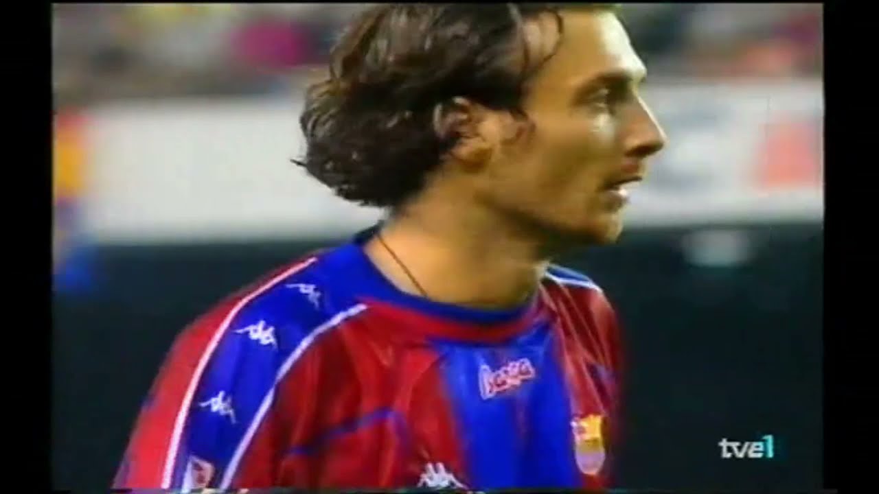Christophe Dugarry debut for Barcelona - Vs Real Madrid - August 20, 1997