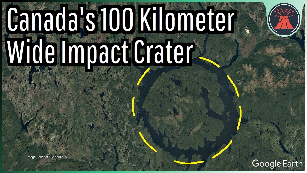 The 100 Kilometer Wide Impact Crater in Canada; Manicouagan Crater