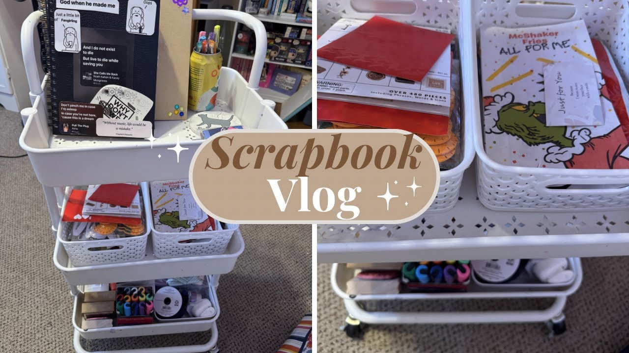A scrapbook vlog ⭐️🎨✨🪩