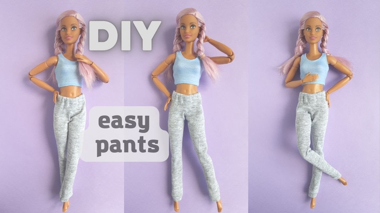 Easy Barbie Pants |PATTERN MAKING FOR BEGINNERS