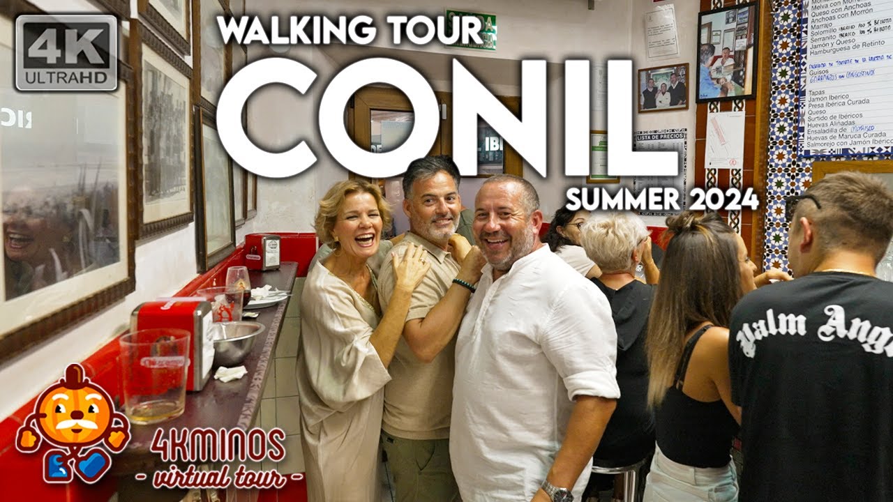 CONIL | VERANO 2024 | 4K UHD | Walking Virtual Tour Spain
