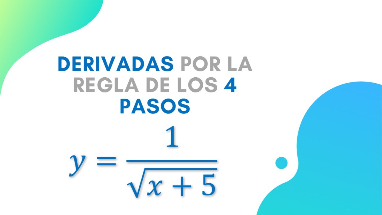 Derivada por los 4 pasos | Cálculo diferencial | Pt. 2| Raíz cuadrada (denominador)📈✏📘