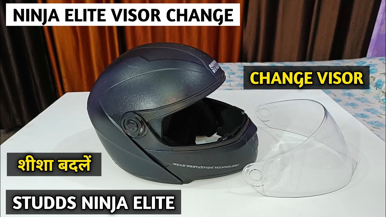 Studds Ninja Elite Helmet Visor Change | How to Change Studds Ninja Elite Helmet Visor