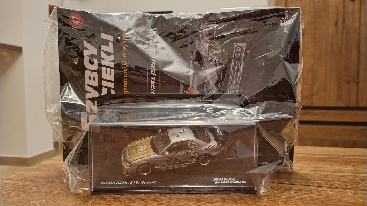 UNBOXING #47 Model DeAgostini Szybcy I Wściekli Nr 47 NISSAN SILVIA R-SPEC S15 1999 SKALA 1/43