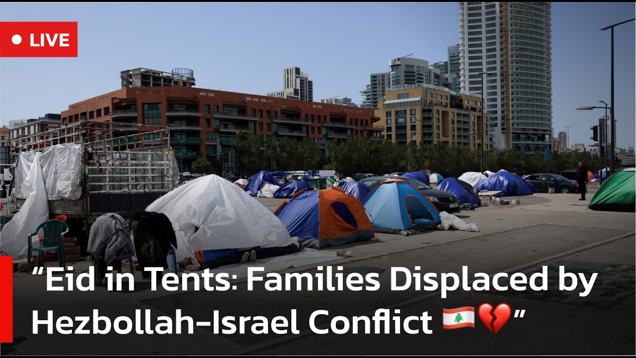 🔴LIVE: Eid al-Fitr Amid Crisis: Lebanese Families Displaced by Hezbollah-Israel War | AC1W