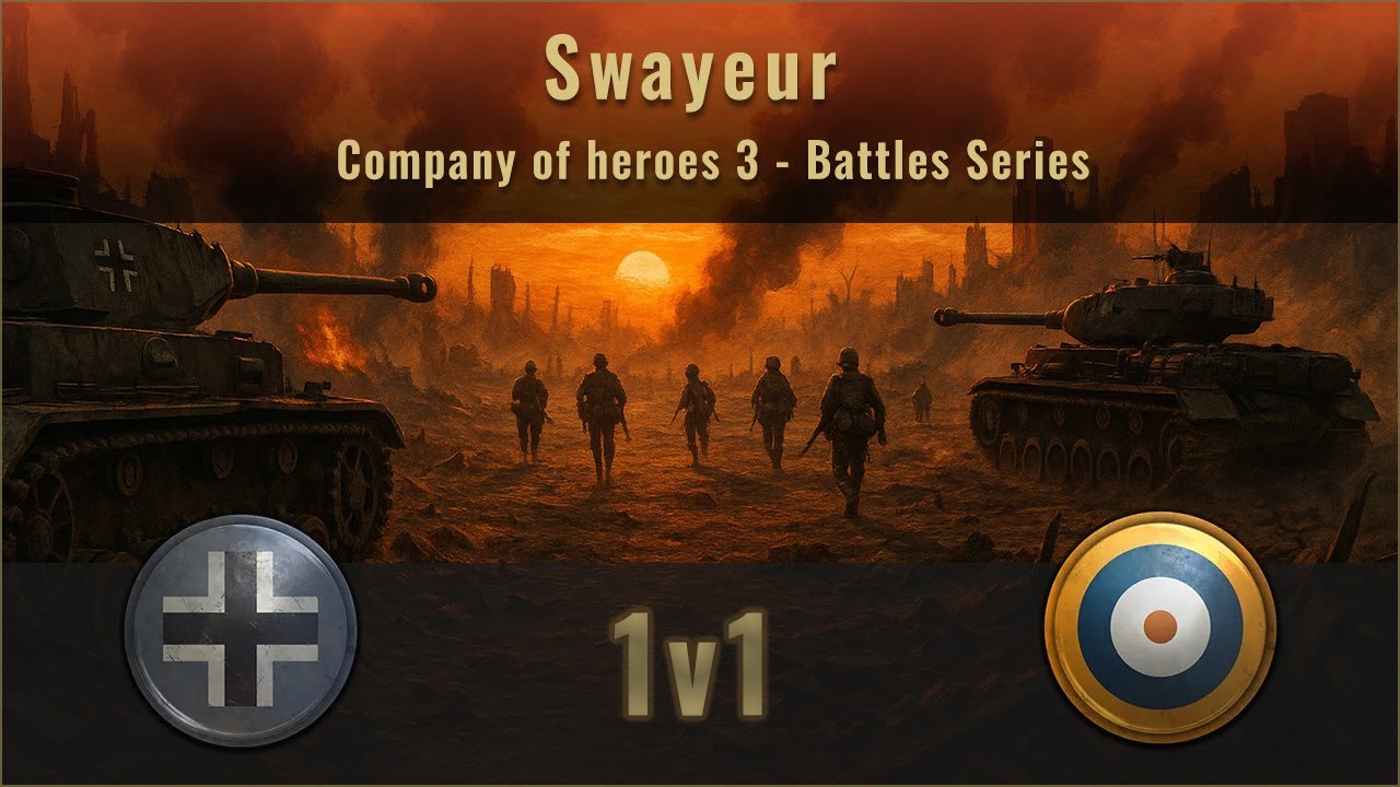 Swayeur // COH3: 1v1 - WEHR vs UK | Djebel Pass | BG Mechanized Battlegroup #1v1
